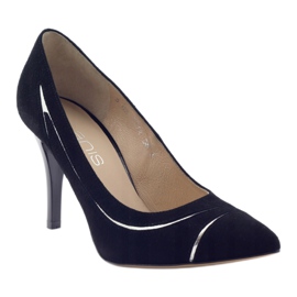 Pumps für Damen Stilettos Anis 4474 schwarz silber- 1