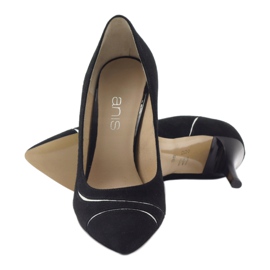 Pumps für Damen Stilettos Anis 4474 schwarz silber- 3