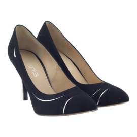 Pumps für Damen Stilettos Anis 4474 schwarz silber- 4