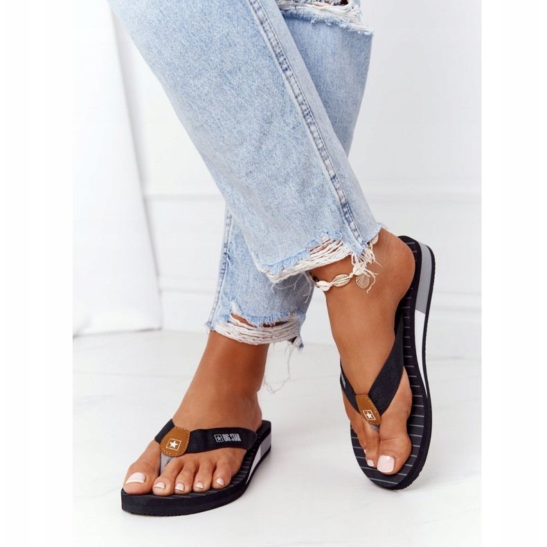 Damen Flip-Flops Big Star DD274A247 Schwarz 2