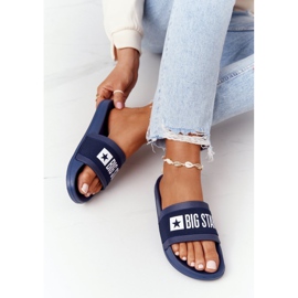 Damen Hausschuhe Big Star HH274A015 Marineblau 1