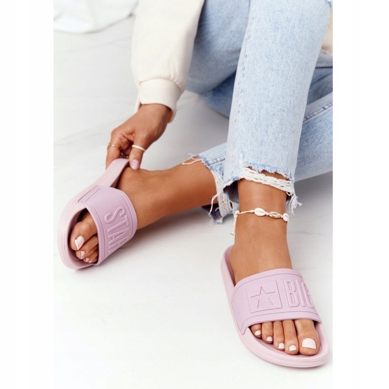 Damen Hausschuhe Big Star HH274A041 Puderrosa 2