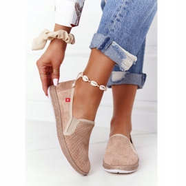 Durchbrochene Espadrilles Big Star FF276035 Beige 2