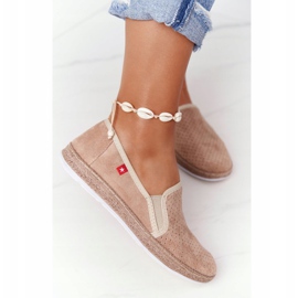 Durchbrochene Espadrilles Big Star FF276035 Beige 1