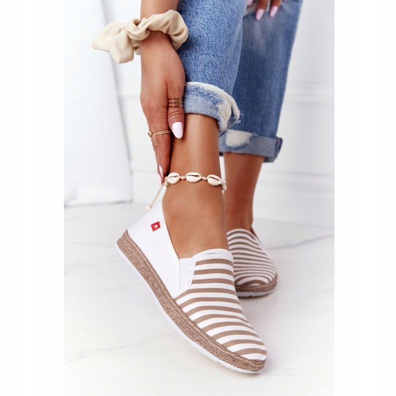 Damen Espadrilles Big Star HH276001 Beige-Weiß braun 1