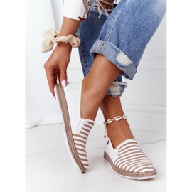 Damen Espadrilles Big Star HH276001 Beige-Weiß braun 2