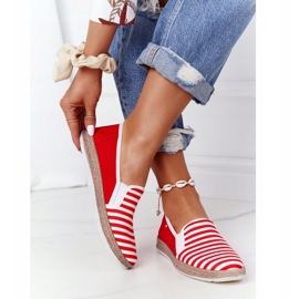 Damen Espadrilles Big Star HH276003 Rot-Weiß 1