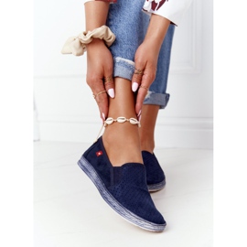Durchbrochene Espadrilles Big Star HH276004 Marineblau 2
