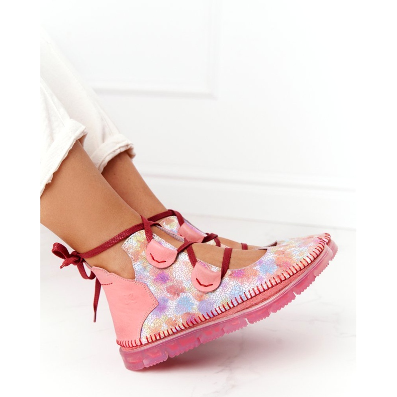 Damen Lederstiefel Maciejka Pink 04457-15 blau orange rosa grün gelb 5