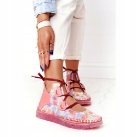 Damen Lederstiefel Maciejka Pink 04457-15 blau orange rosa grün gelb 1