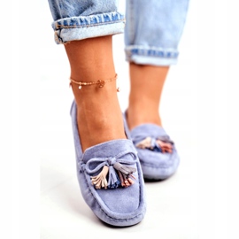 Evento Damen Loafer Wildleder 20PB35-2003 Blau Donna Mia 4