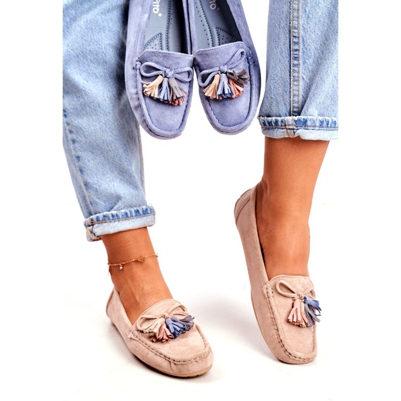 Evento Damen Loafer Wildleder 20PB35-2003 Blau Donna Mia 2