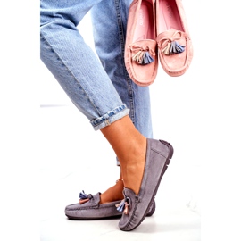 Evento Damen Loafer Wildleder 20PB35-2003 Blau Donna Mia 1