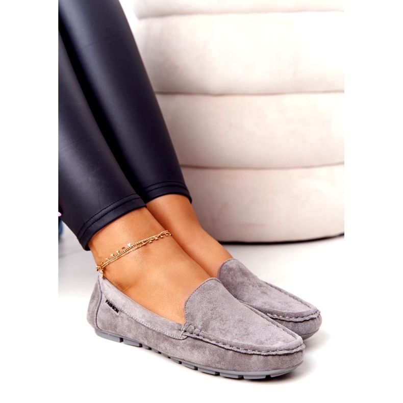 PH1 Damen Wildleder Loafer Grau San Marino 2