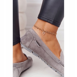 PH1 Damen Wildleder Loafer Grau San Marino 4