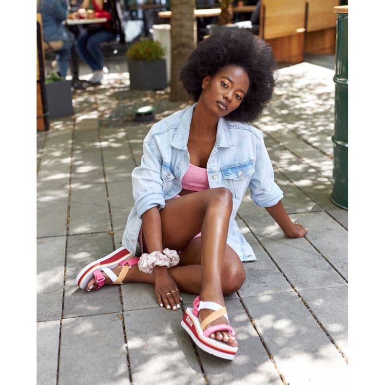 Keilsandalen aus Schaumstoff Big Star HH274A083 Rosa 1