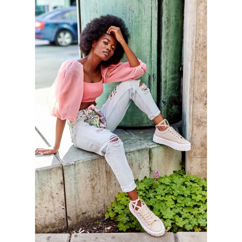 Damen Sneaker Beige Big City Life 1