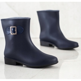 SHELOVET Gummigaloschen mit Schnalle marineblau blau 1