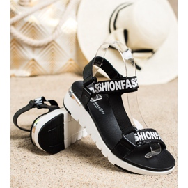 Filippo Sandalen aus Leder schwarz 1