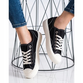 SHELOVET Turnschuhe auf der Plattform schwarz 2