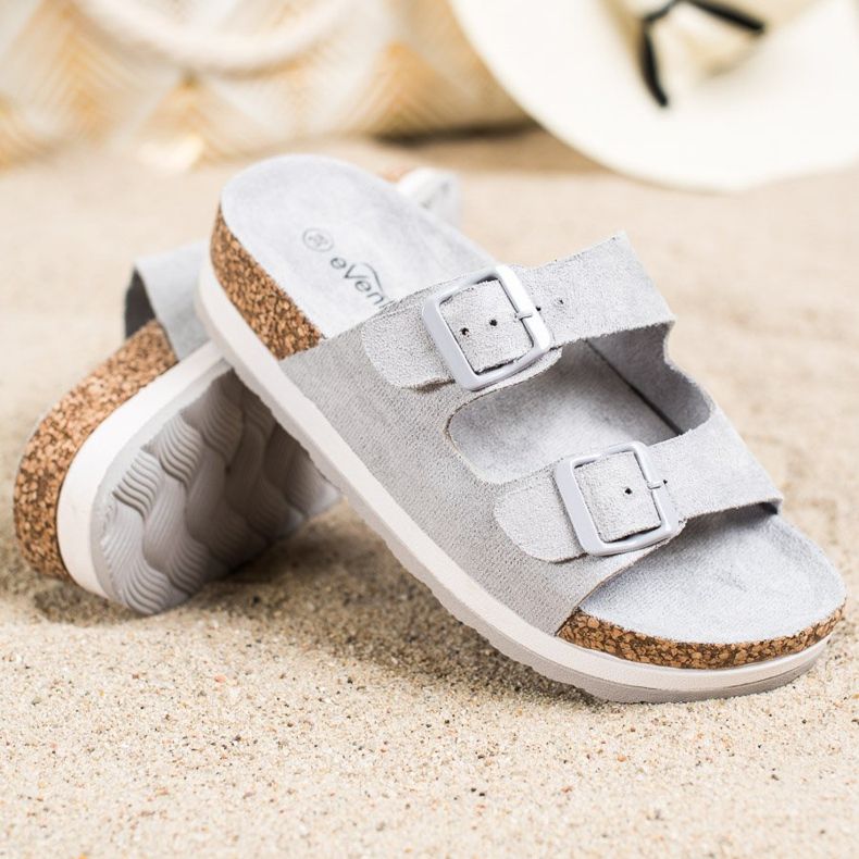 Evento Lässige Hausschuhe grau 1