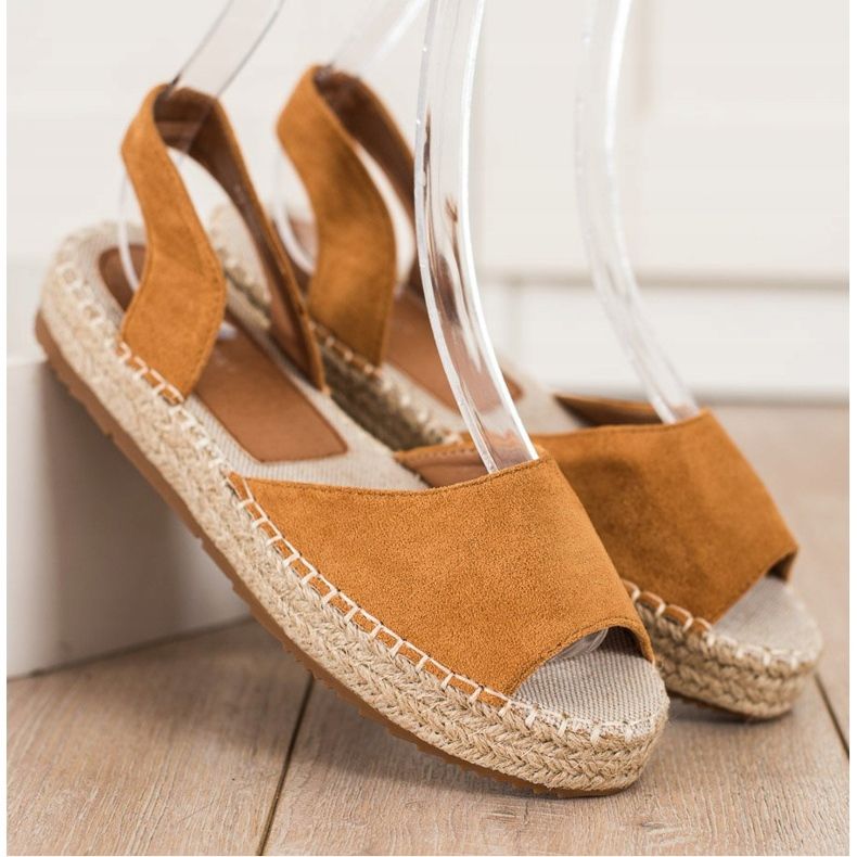Ideal Shoes Slip-on-Espadrilles braun 1