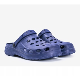 Davids marineblaue Hausschuhe für Herren 1