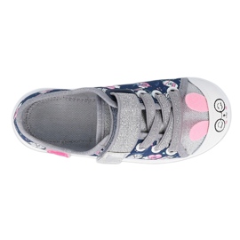 Befado Kinderschuhe 251X169 marineblau rosa silber 1