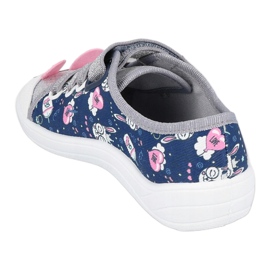 Befado Kinderschuhe 251X169 marineblau rosa silber 4