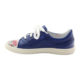 Mädchenschuhe Blumen Bartek 15524 weiß lila blau rosa grün 2
