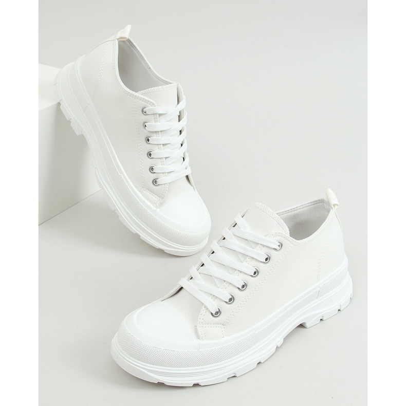 Weiße Damen Sneaker LA122 Weiß 1