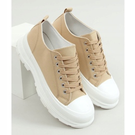 Beige Sneakers für Damen LA122 Khaki 1