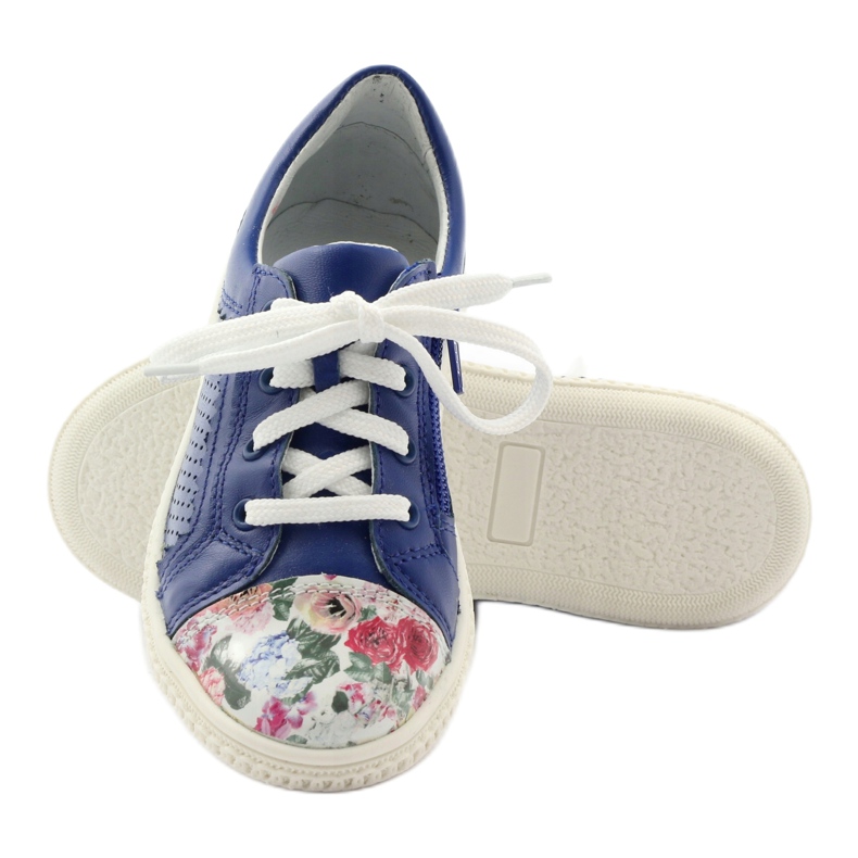 Mädchenschuhe Blumen Bartek 15524 blau 3
