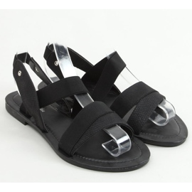 Schwarze Damensandalen S060115 Schwarz 1