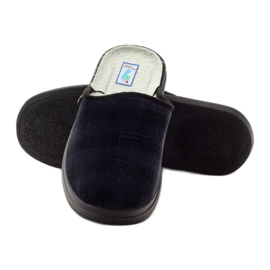 Befado Herrengesundheitsschuhe Hausschuhe 125M010 Hausschuhe marineblau 4