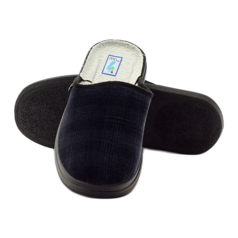Befado Herrengesundheitsschuhe Hausschuhe 125M010 Hausschuhe marineblau 4