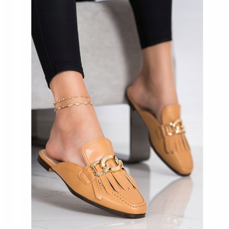 Seastar Stilvolle Hausschuhe mit Ornament braun 1