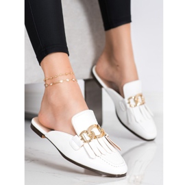 Seastar Stilvolle Hausschuhe mit Ornament weiß 1