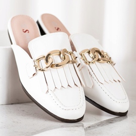 Seastar Stilvolle Hausschuhe mit Ornament weiß 2