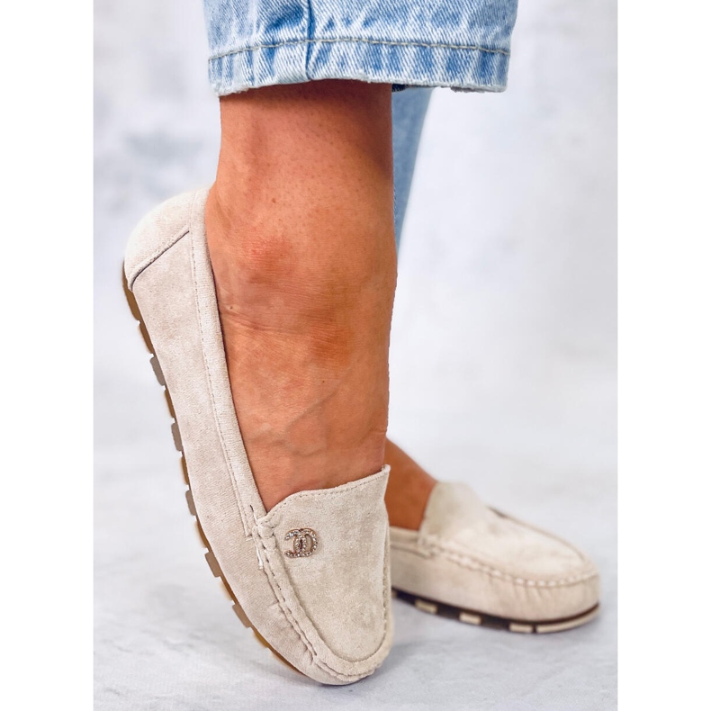 Damen Slipper hellbeige GS14P Beige 1