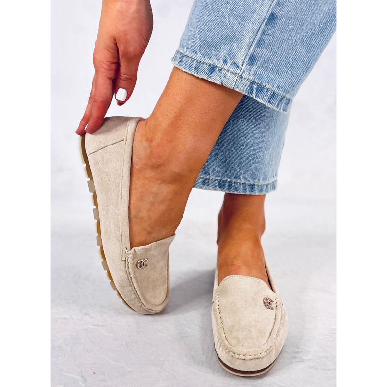 Damen Slipper hellbeige GS14P Beige 2