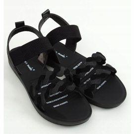 Schwarze Damensandalen 446 Black 1