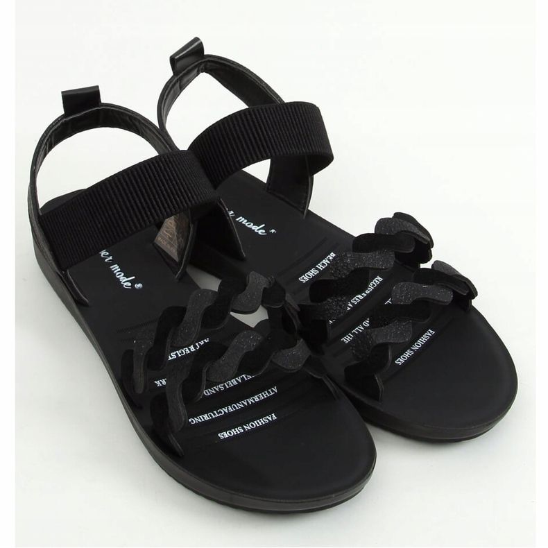 Schwarze Damensandalen 446 Black 1