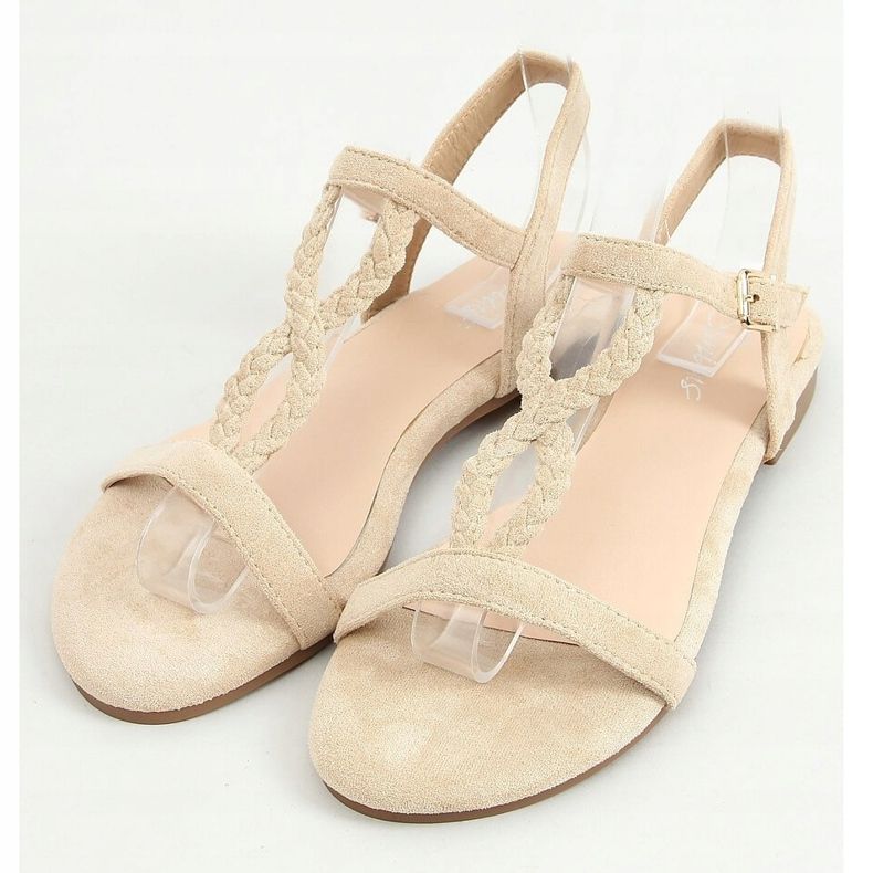 Sandalen Wildleder beige Z5721 Beige 1