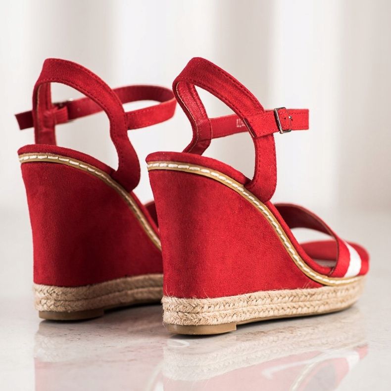 Kayla Hochhackige Sandalen rot 1