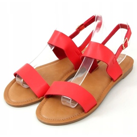 Rote Damensandalen FF-505 Rot 1