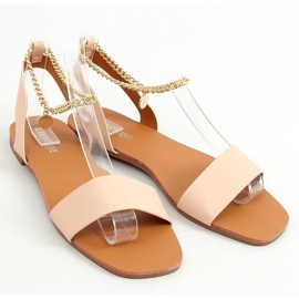 Sandalen mit Kette beige HY23-11 Nude 1