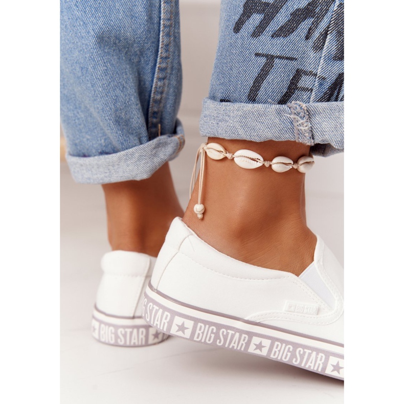 Damen Sneaker Slip-on Big Star HH274007 Weiß 3