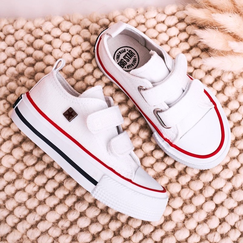 Kinder-Sneaker mit Klettverschluss Big Star HH374095 Weiß 6