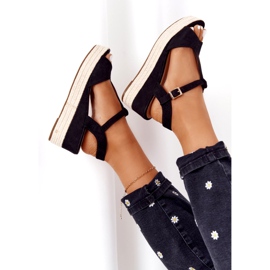 PG1 Schwarze Graciosa Keilsandalen 9R93 Schwarz 5